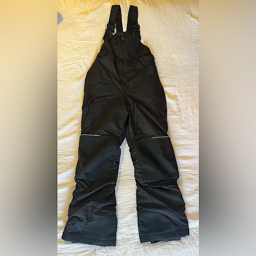 Columbia Boys Girls Medium Black Snow Pants Bibs M